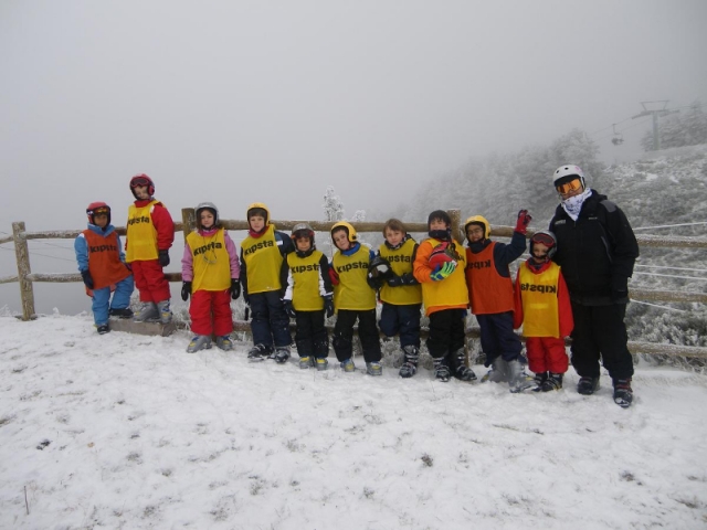 with the little ones from the baby school 